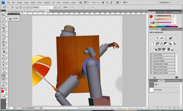 Creation of Master Puppet: Step 6